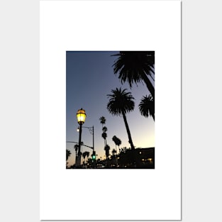 Santa Barbara Night Posters and Art